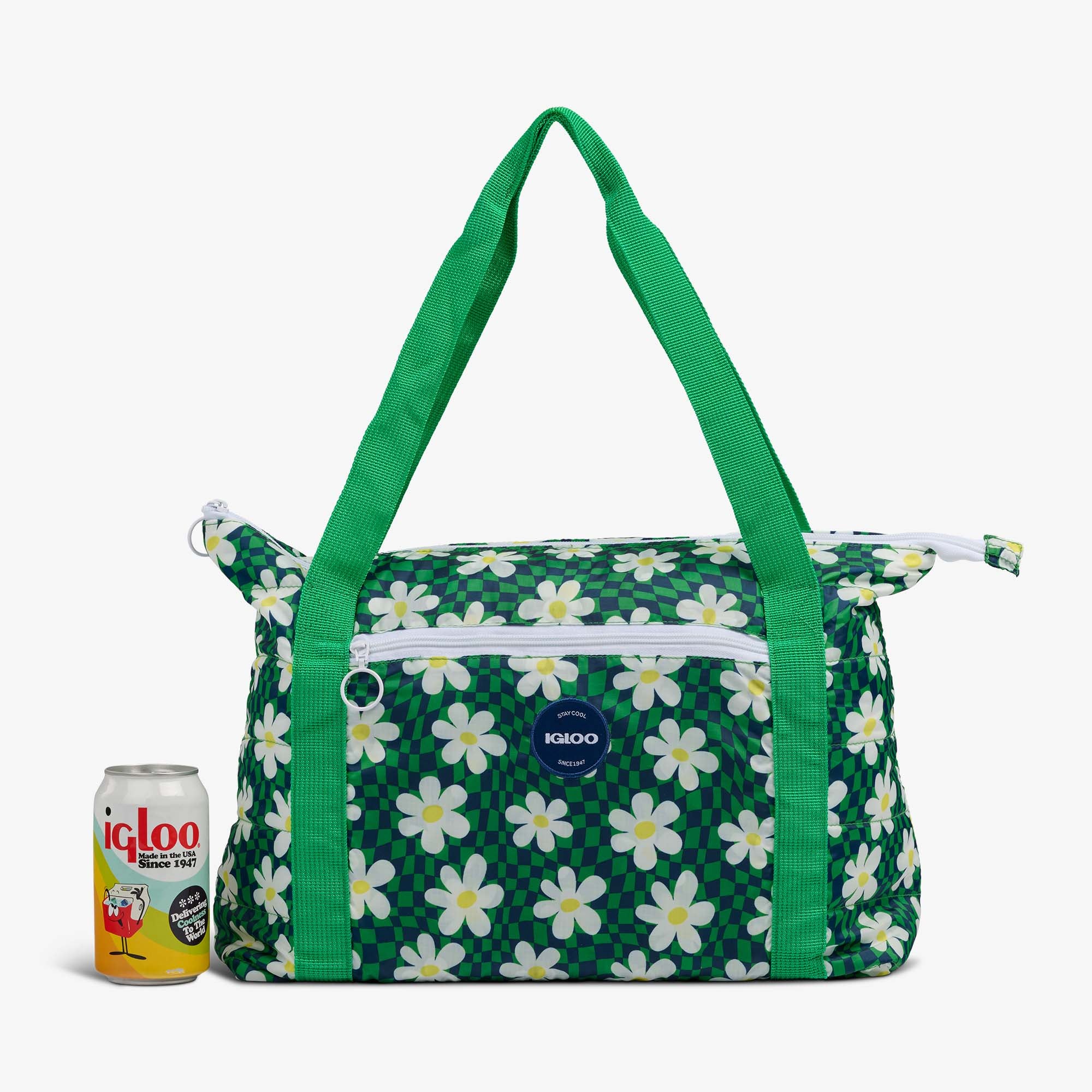 Retro Packable Puffer 20-Can Cooler Bag - Image 5