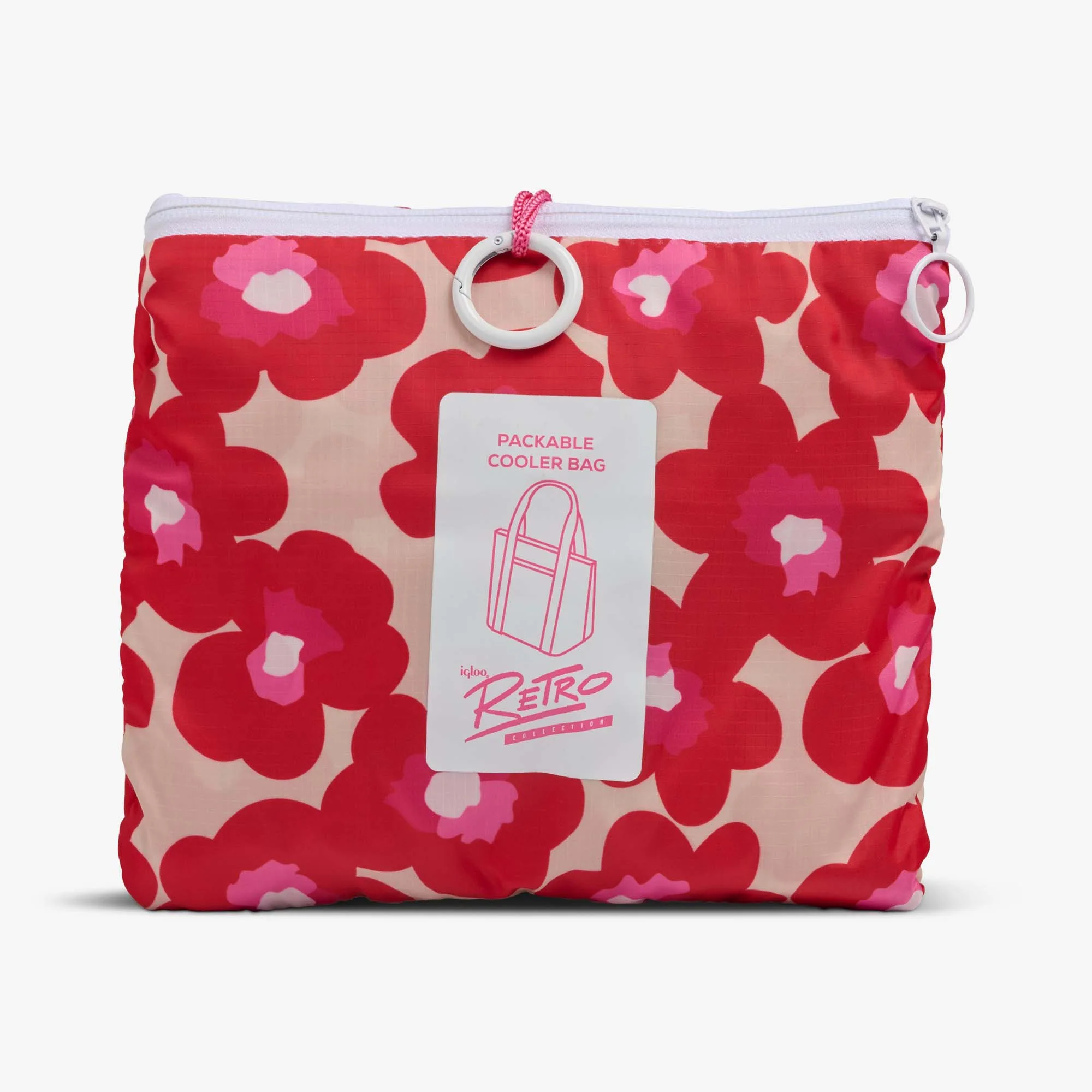 Retro Packable Puffer 20-Can Cooler Bag - Image 9